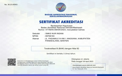 SMK Nur Insani Raih Akreditasi B, Bukti Komitmen dalam Meningkatkan Mutu Pendidikan